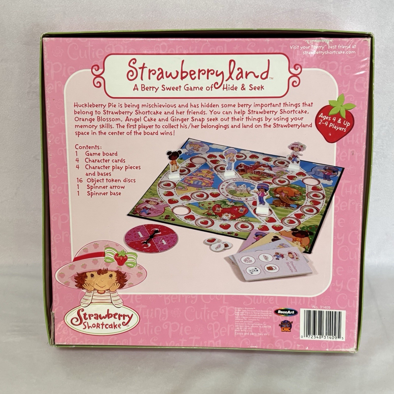 Strawberry Shortcake Strawberryland A Berry Sweet Game RoseArt 2003