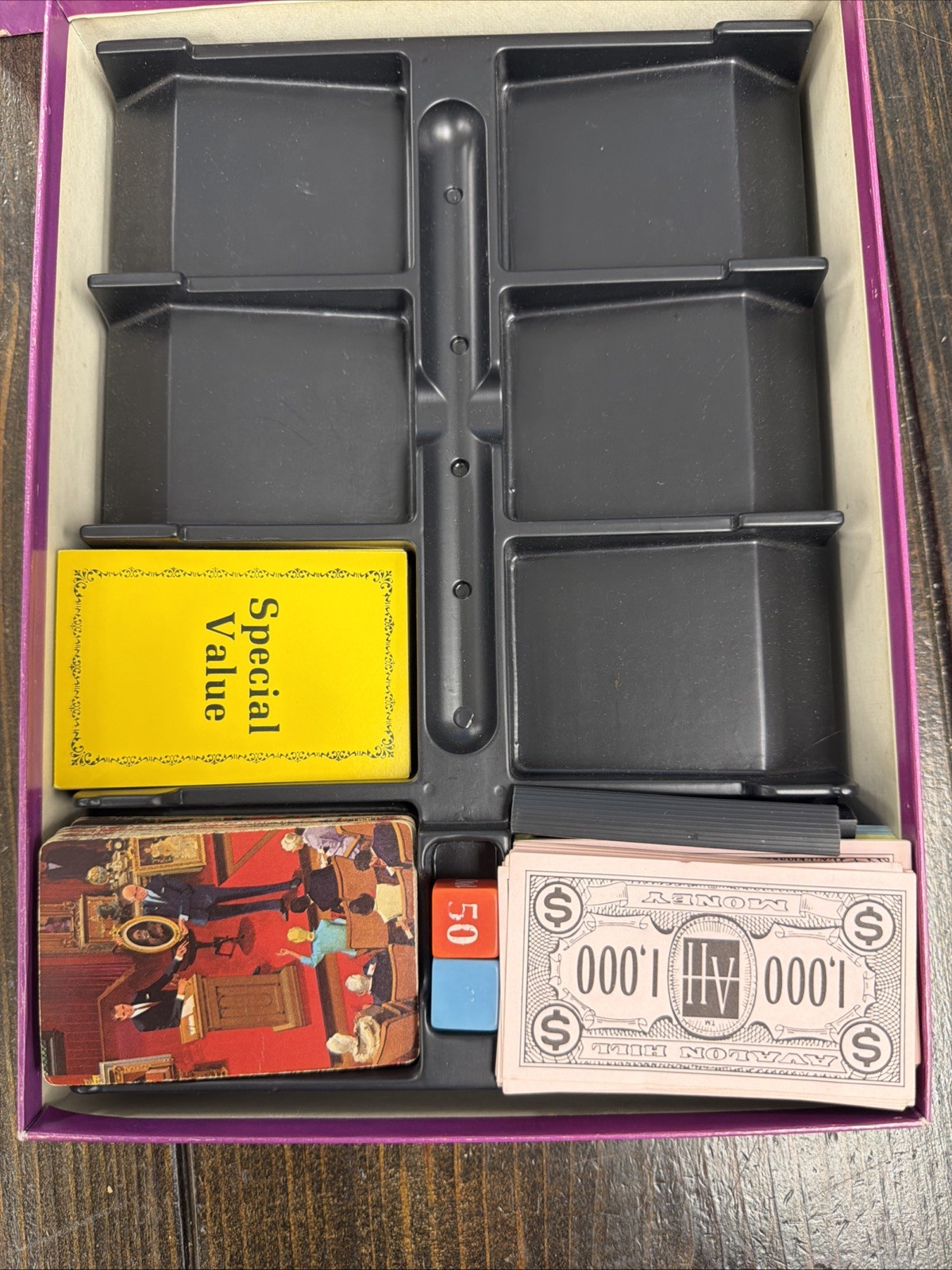 Vintage Avalon Hill The Collector Auction Bookcase Game 1977 Complete