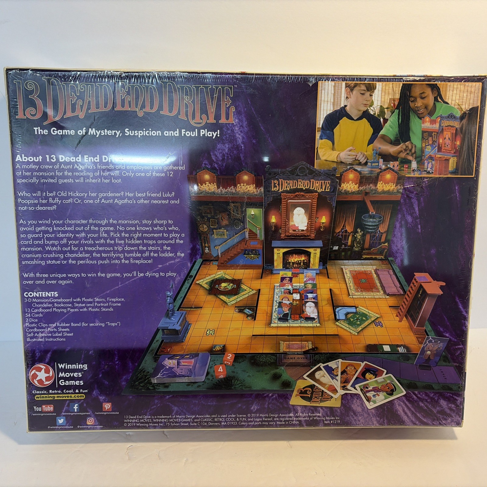 NEW in shrink 13 Dead End Drive Board Game Milton Bradley -Family Game Night