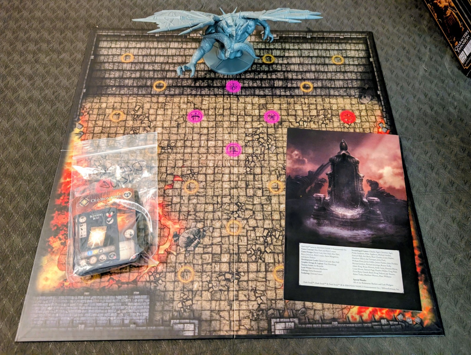 Dark Souls TheBoard Game Old Iron King Mega Boss KS Exclusive Expansion Sleeved