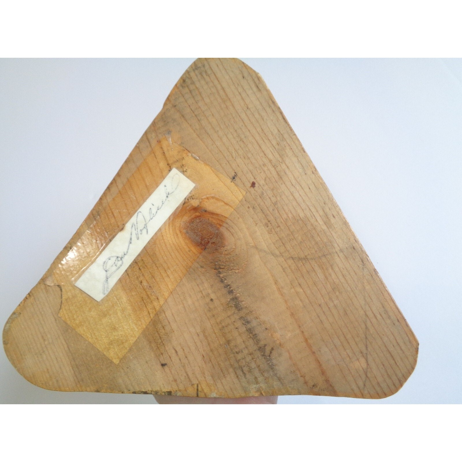 Vintage Handmade Wood Peg Game – Wooden With Pegs Triangle