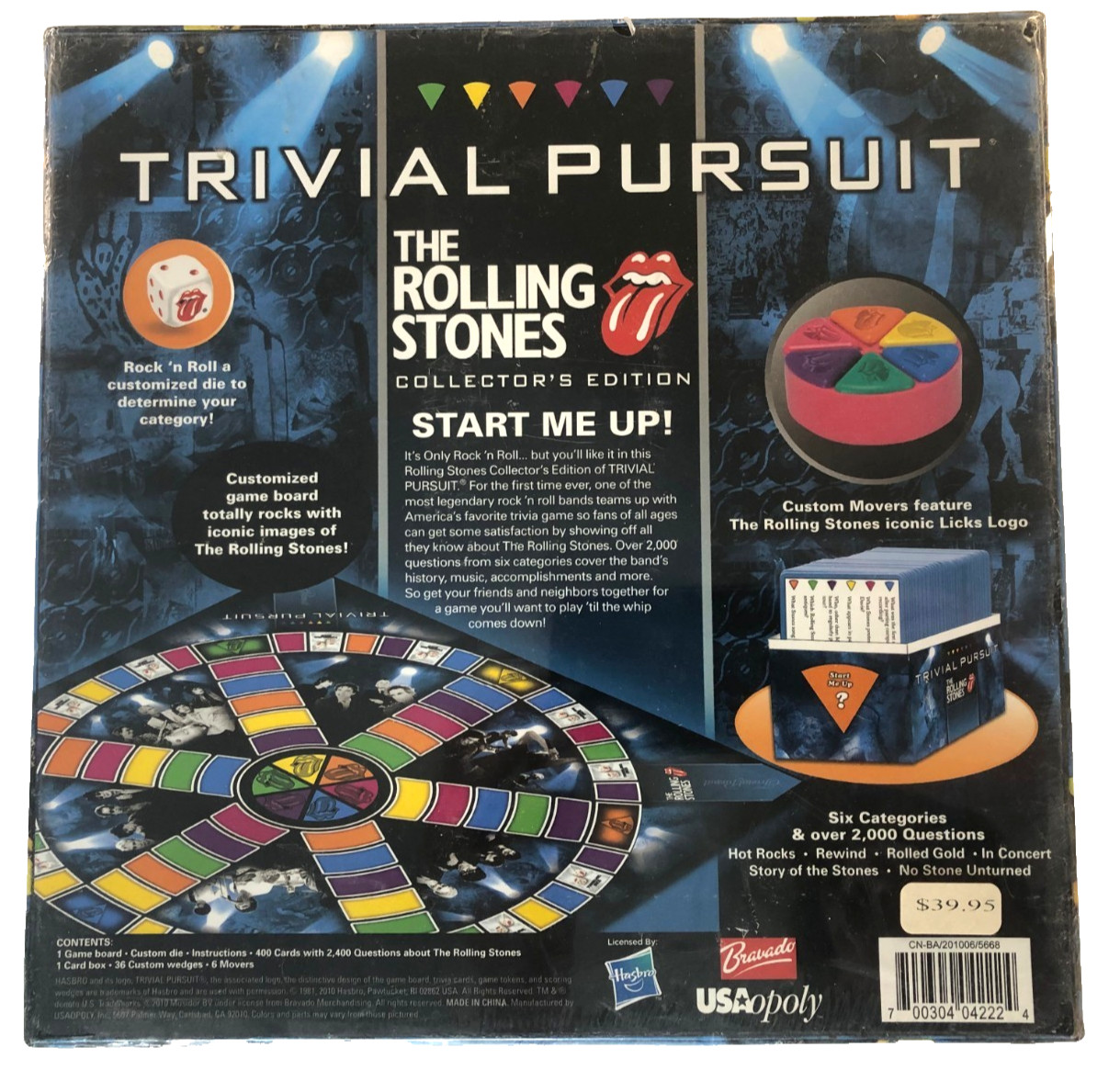 Trivial Pursuit The Rolling Stones Collector’s Edition Board Game NIB USAopoly