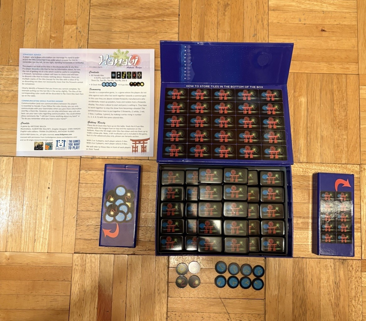 “Hanabi Deluxe” Game – Domino version of Hanabi