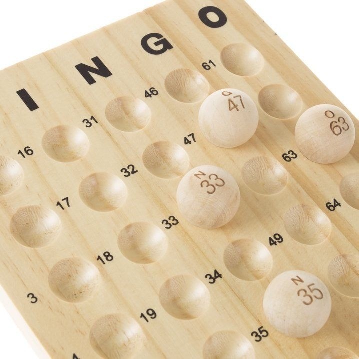 Deluxe Bingo Game Metal Spinner Wooden Balls Shutter Cards HEY!PLAY! 80-DELBINGO