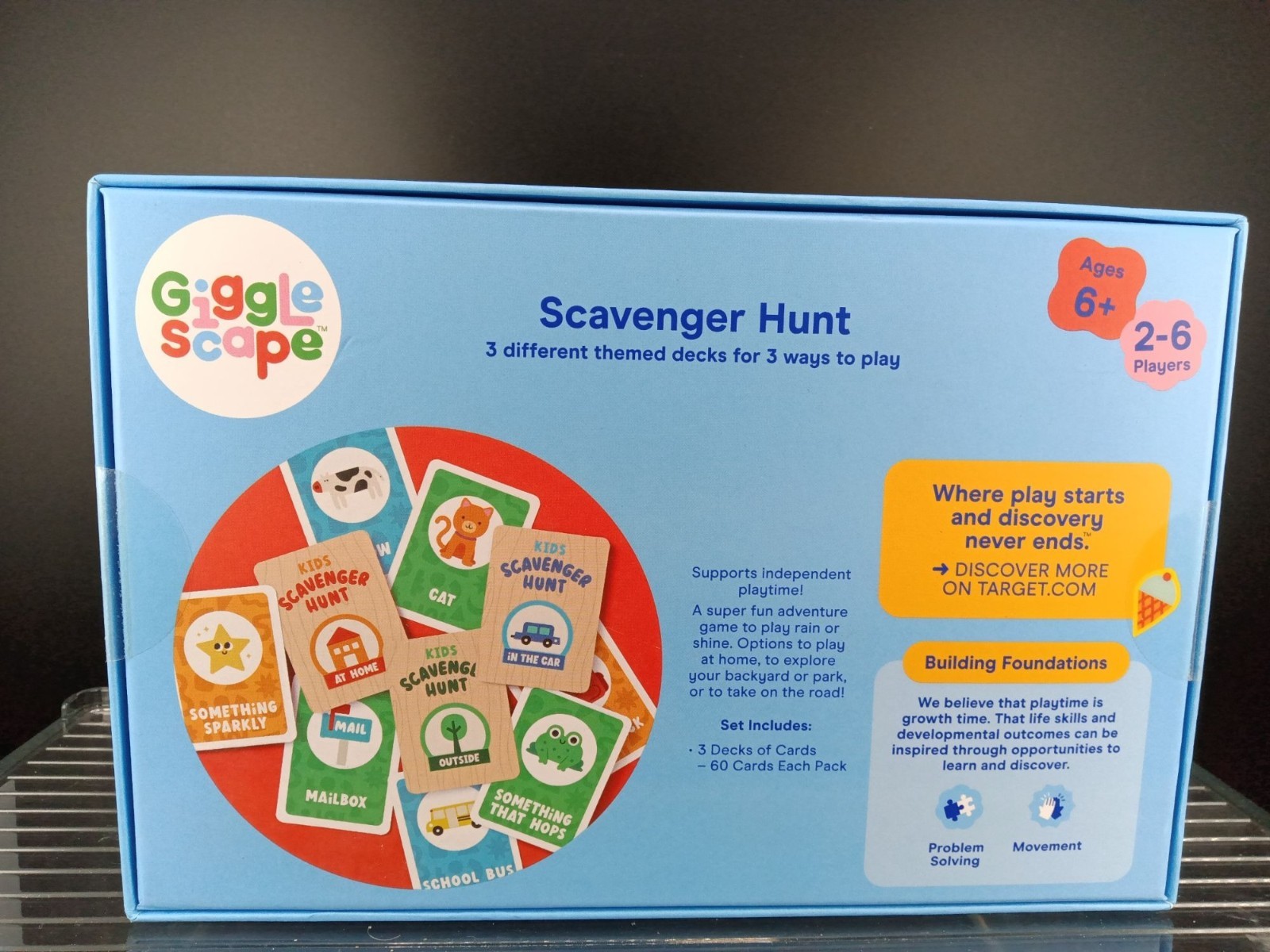 GiggleScape Scavenger Hunt 3 Decks 60 Cards Each 2-6 Players
