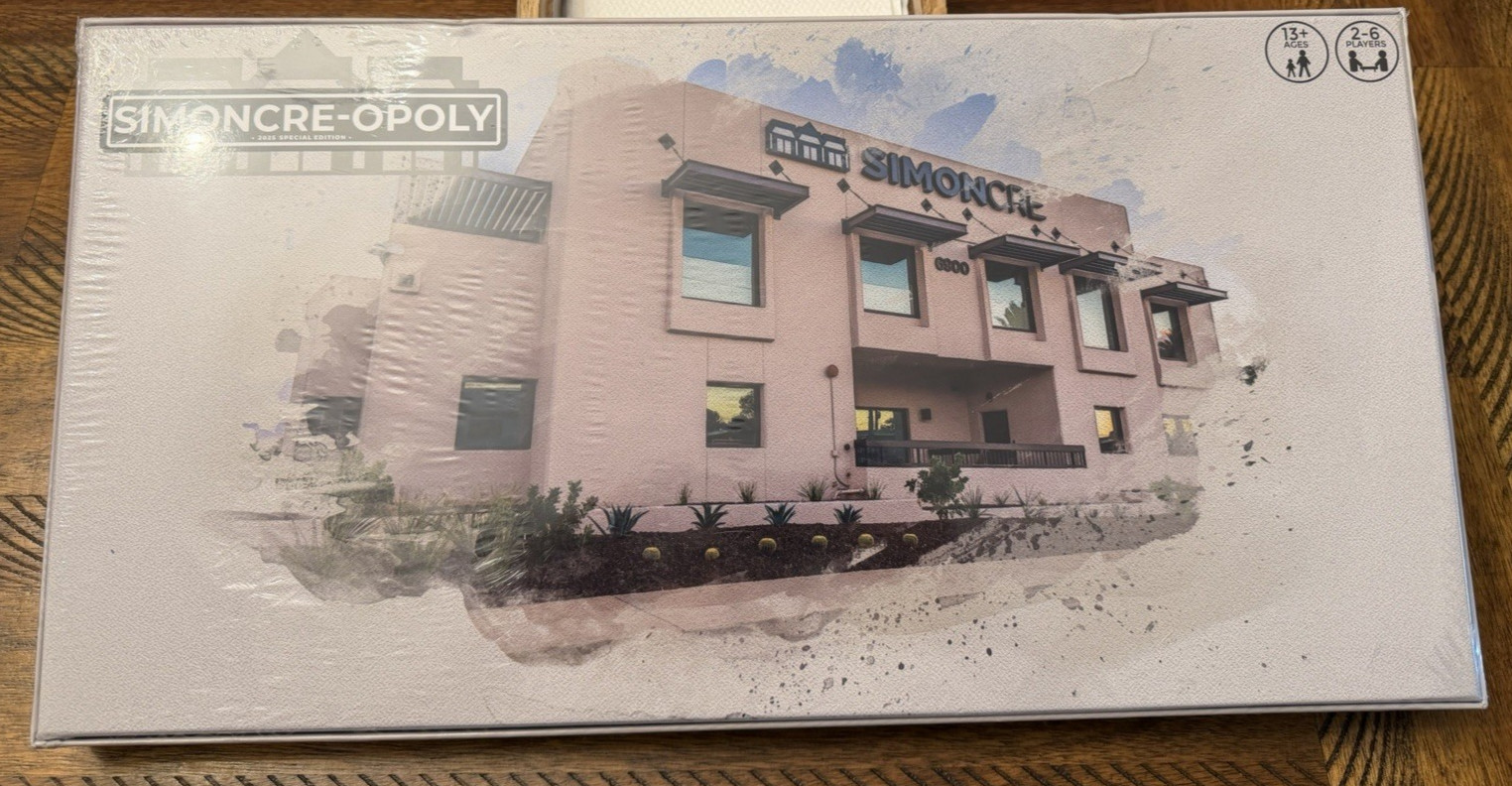 2025 SimonCre-Opoly™ Edition Board Game – Exclusive Custom Edition – Unique Rare