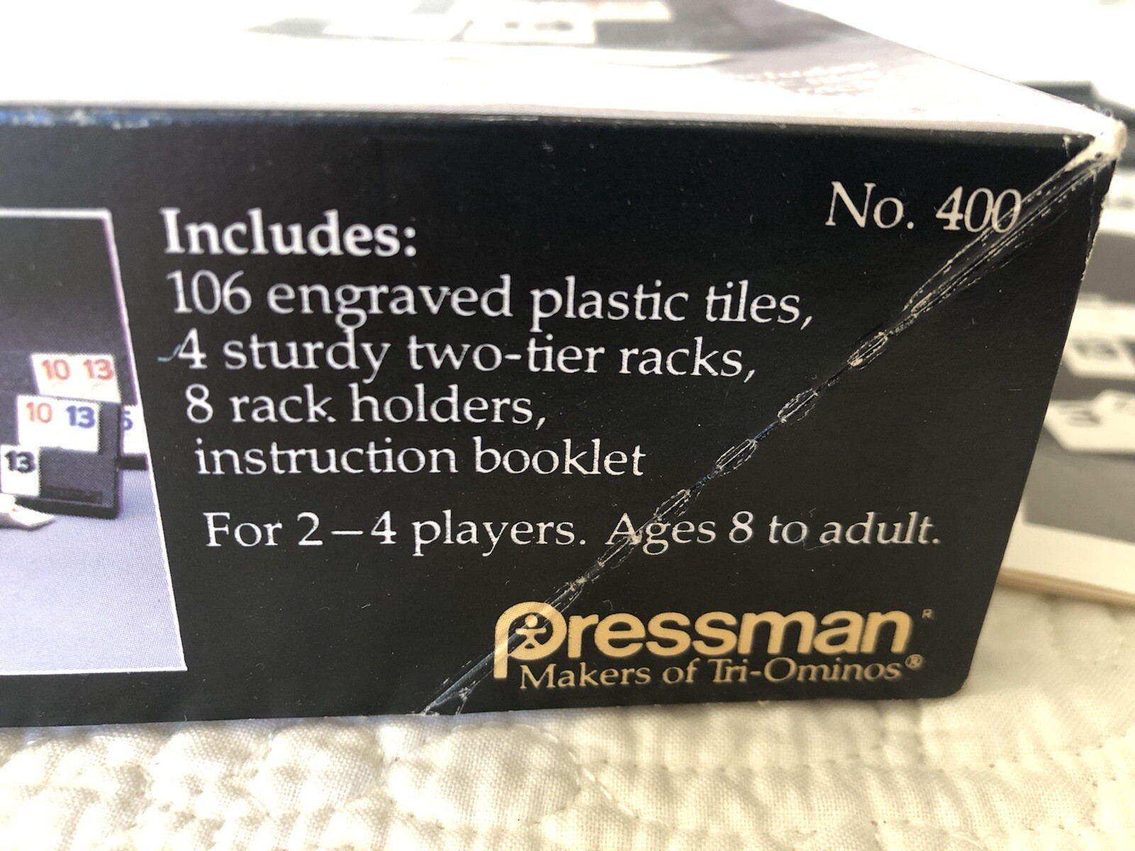 THE ORIGINAL RUMMIKUB No. 400 Game Pressman 1985 Rummy NEW UNUSED