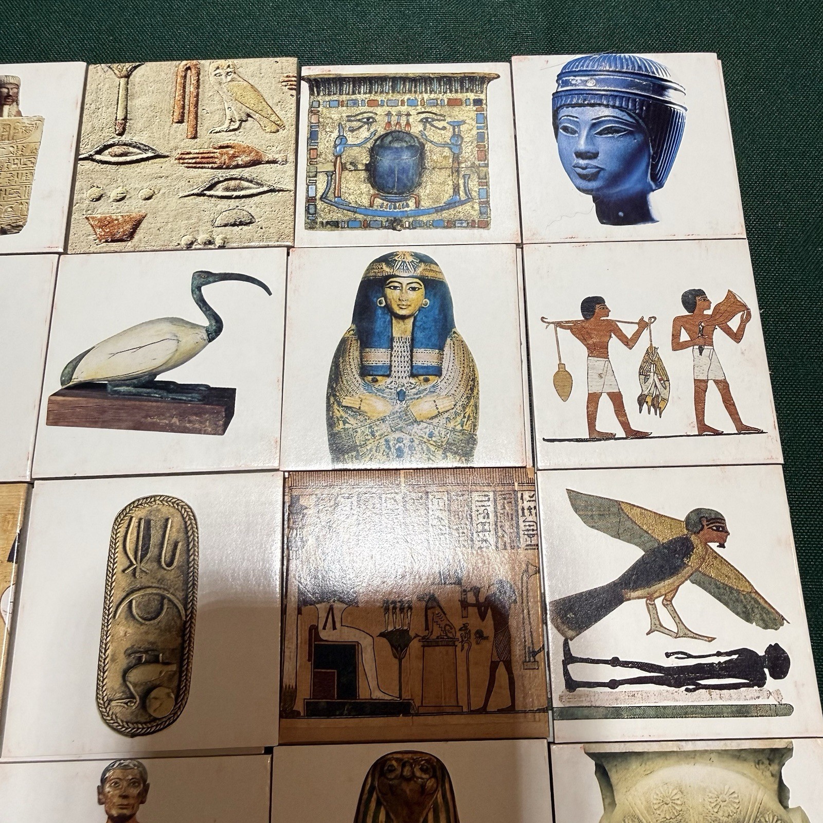Egyptian Memory Game 1999 Jeux Musees de France Museum Egypte Complete 36 Tiles