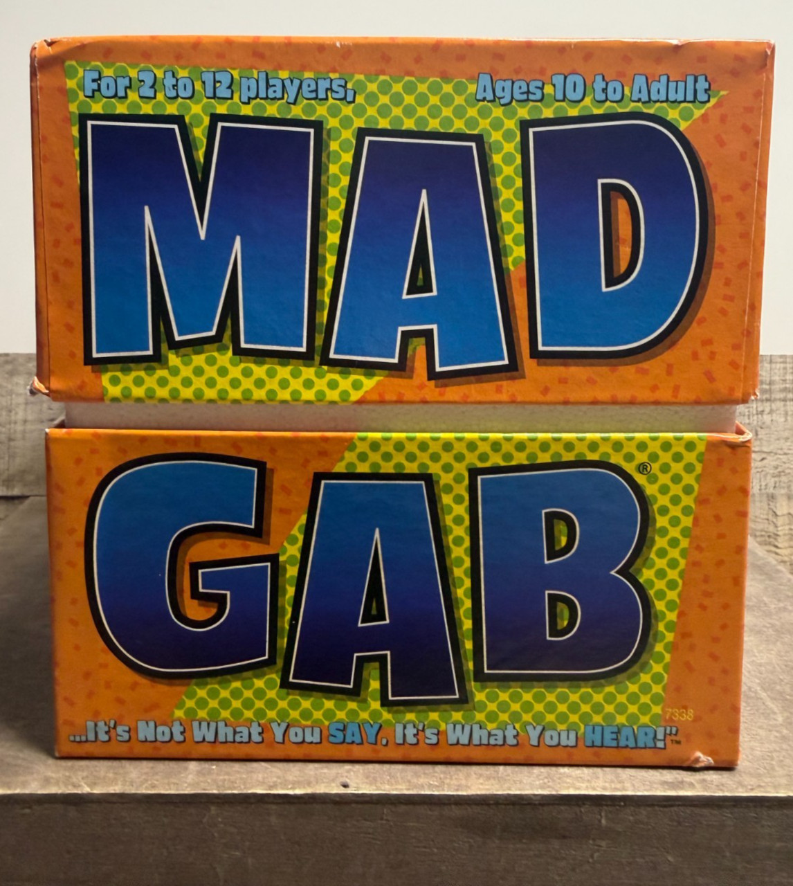 Mad Gab Game – Patch Products 1995 Party Game Words Humor – Fast Ship
