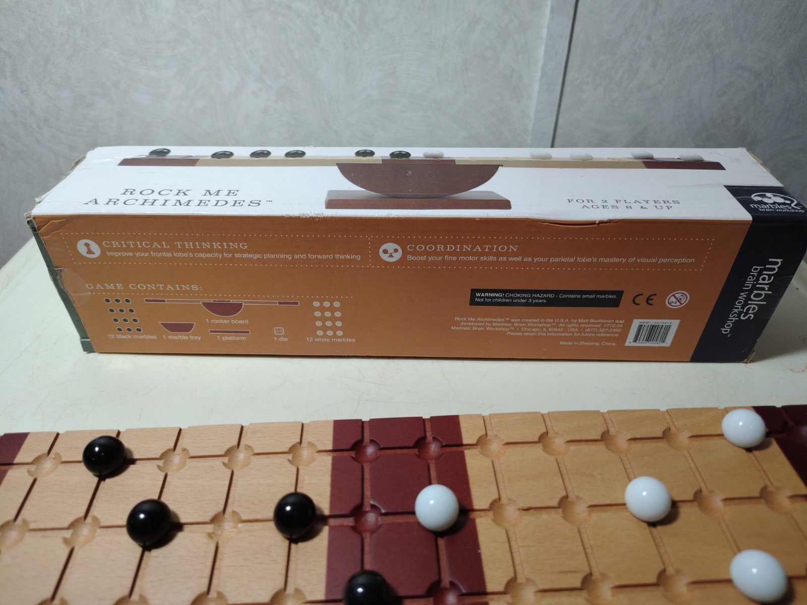 Rock Me Archimedes Marbles Strategy Balancing Game Brain Workshop New Open Box