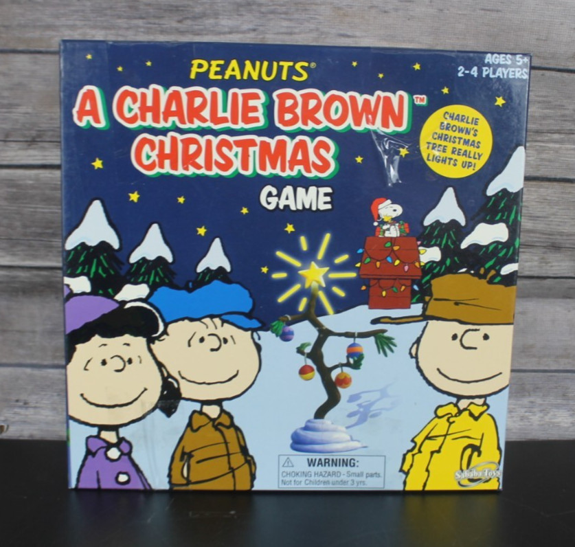 PEANUTS A Charlie Brown Christmas Board Game 2007 Sababa Toys Complete