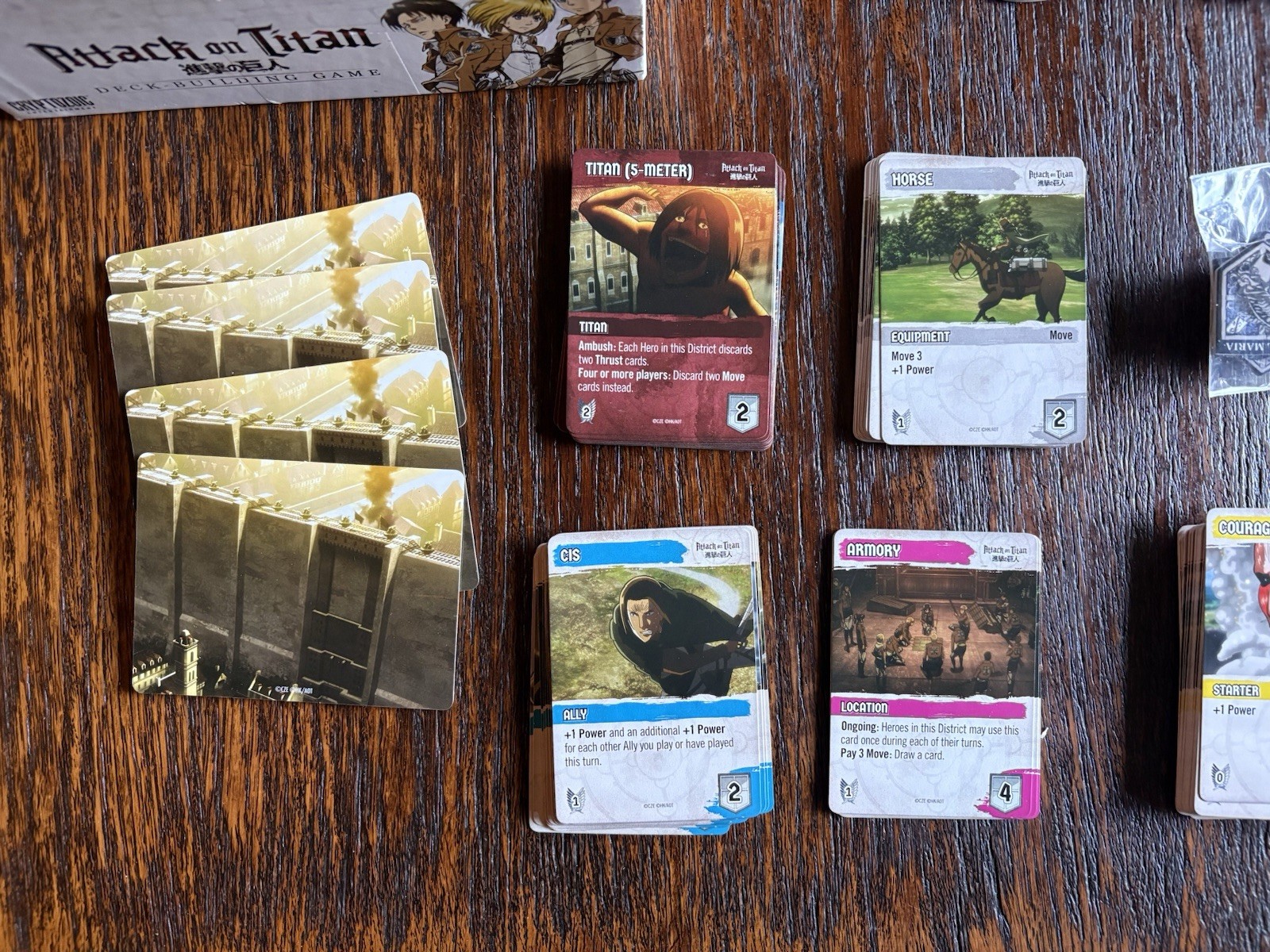 Attack on Titan Deck Building Game Cryptozoic Anime Card Game *Read Description