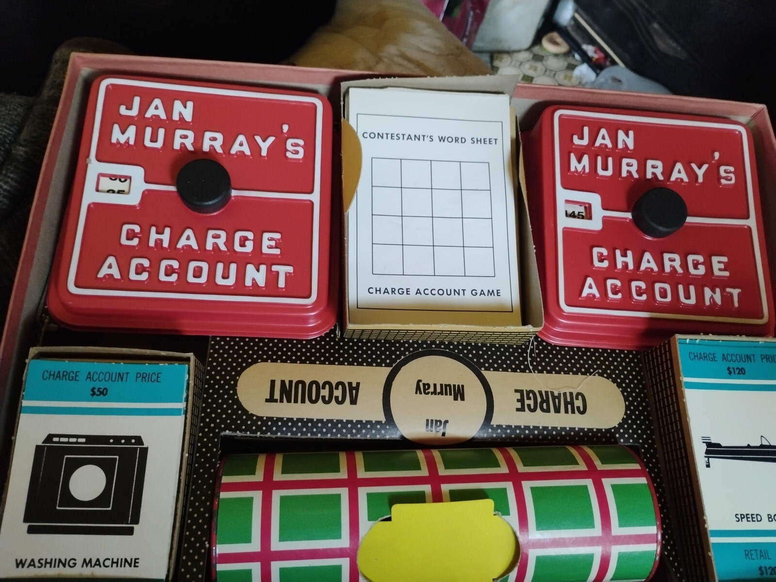 1961 Jan Murray Charge Account NBC TV Word Game Vintage Lowell Toy