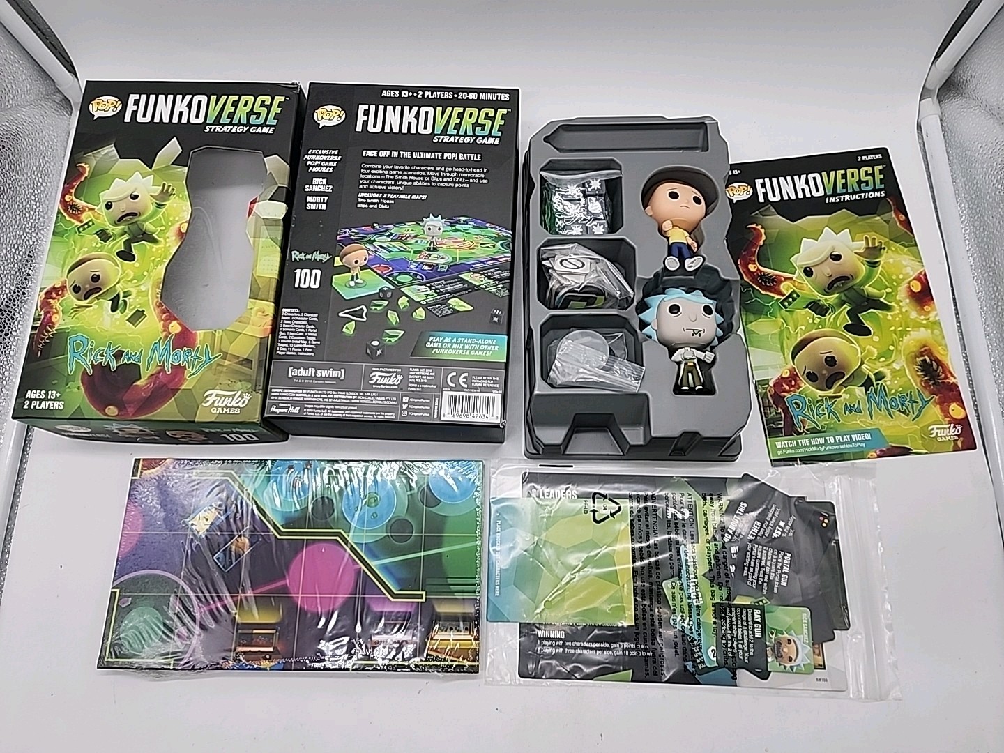 Funko Pop! Funkoverse: RICK & MORTY 100 Expandalone Strategy Game 2-Pack NEW O.B
