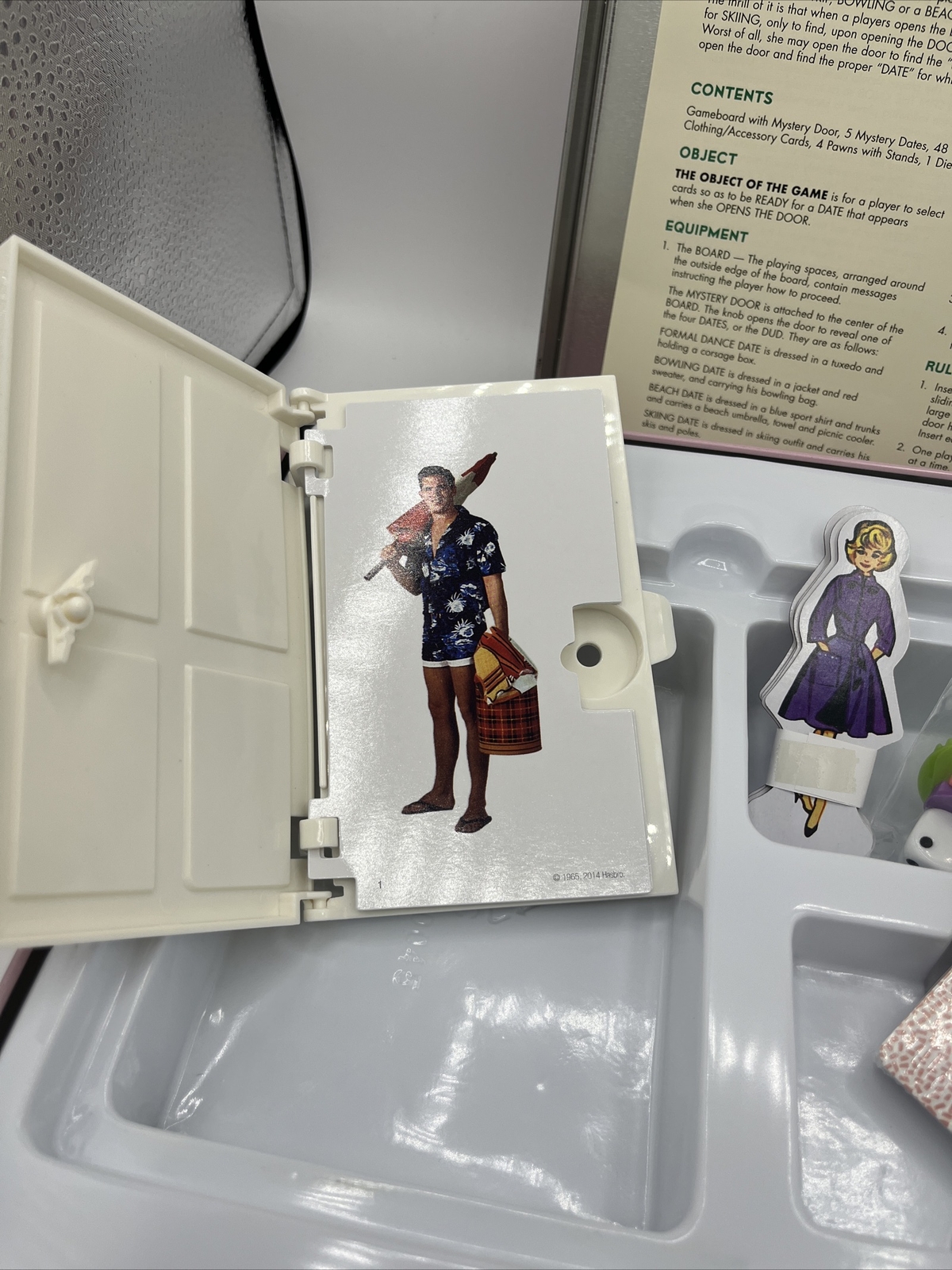 Mystery Date Game Nostalgia Edition Tin -Hasbro 2014 Meet Your Secret Admirer