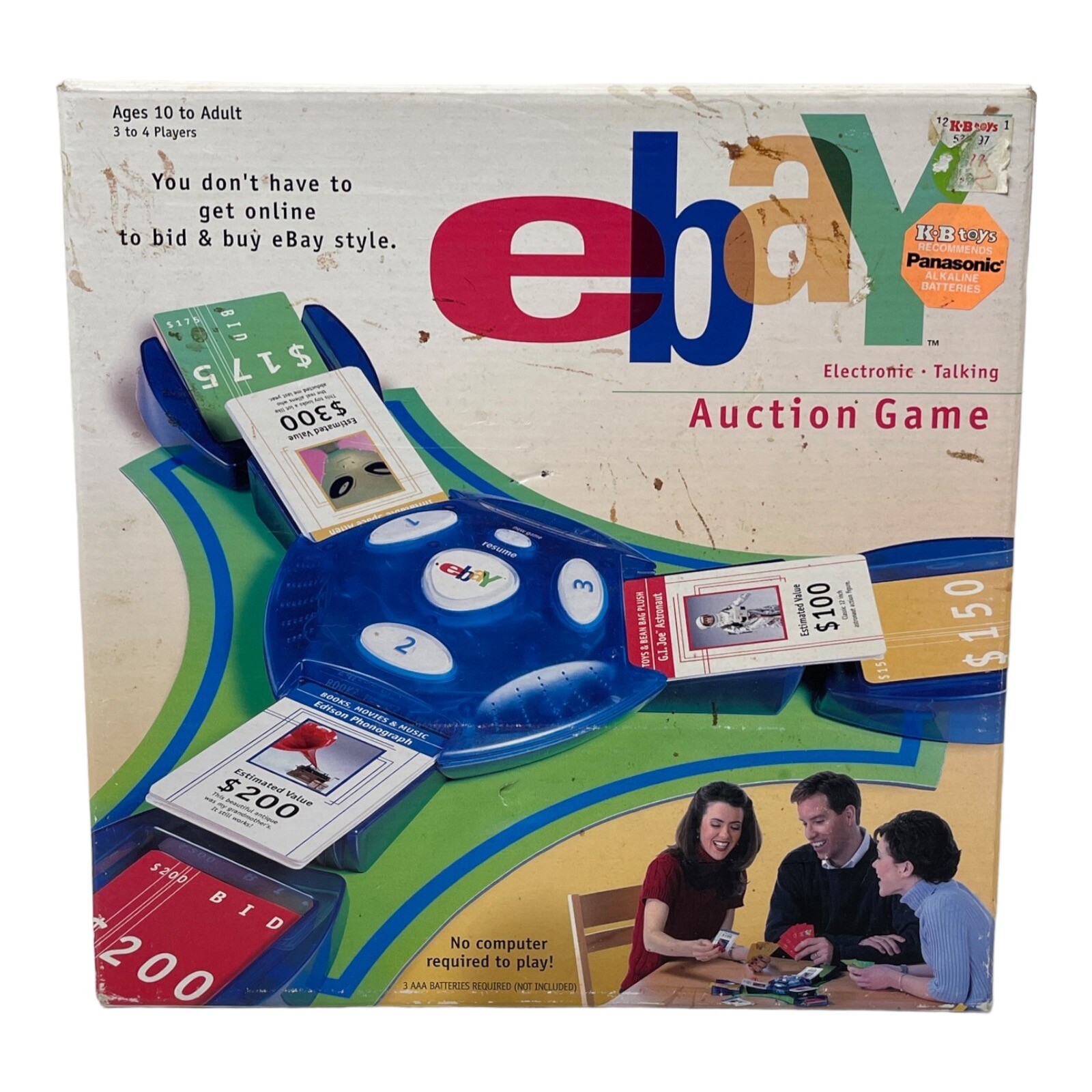 New/Sealed eBAY Auction Electronic Talking Board Game Hasbro 2001