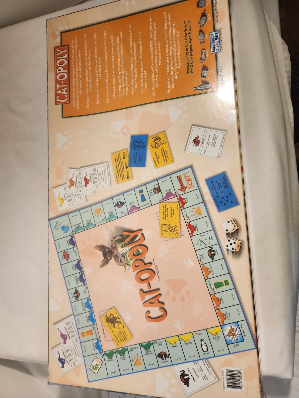 CAT-OPOLY SEALED BOARD GAME, PERSIAN,SIAMESE, EXOTIC, BURMESE,MEOW
