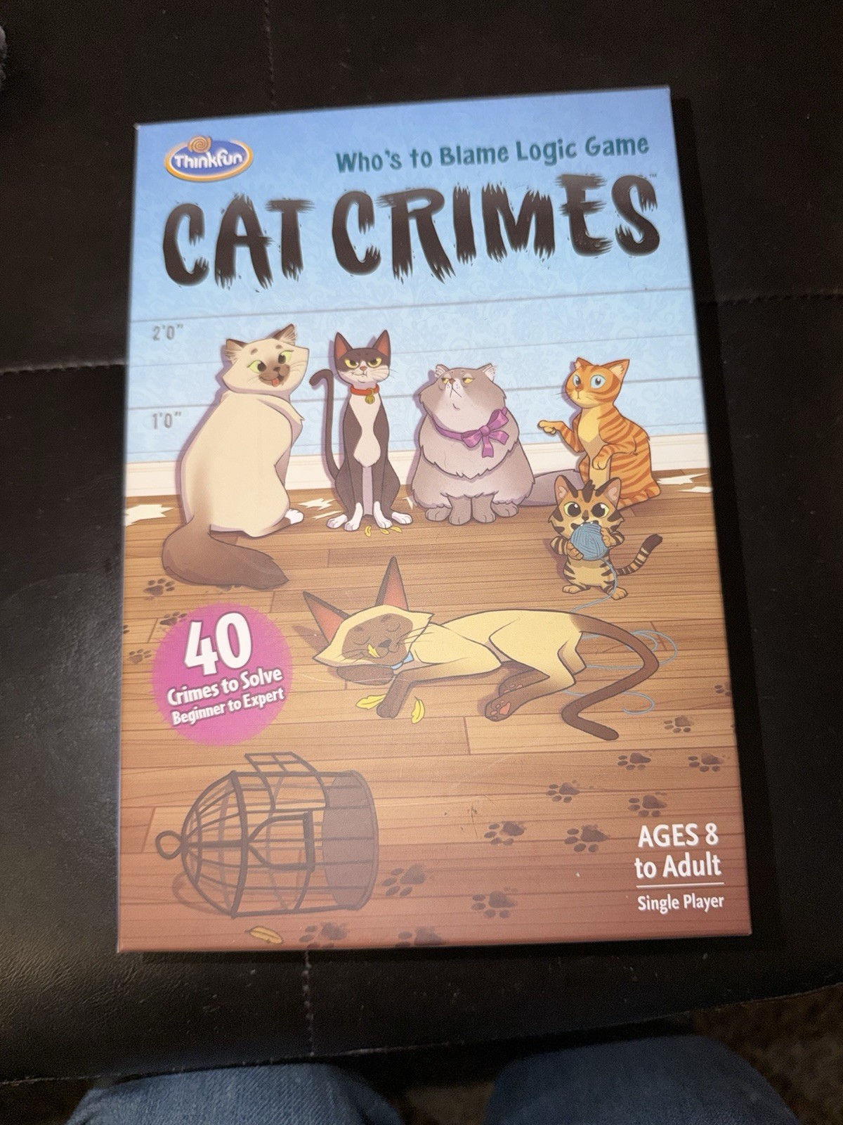ThinkFun Cat Crimes Logic Game Complete Set, Single Player, Ages 8+, 40 Challen…