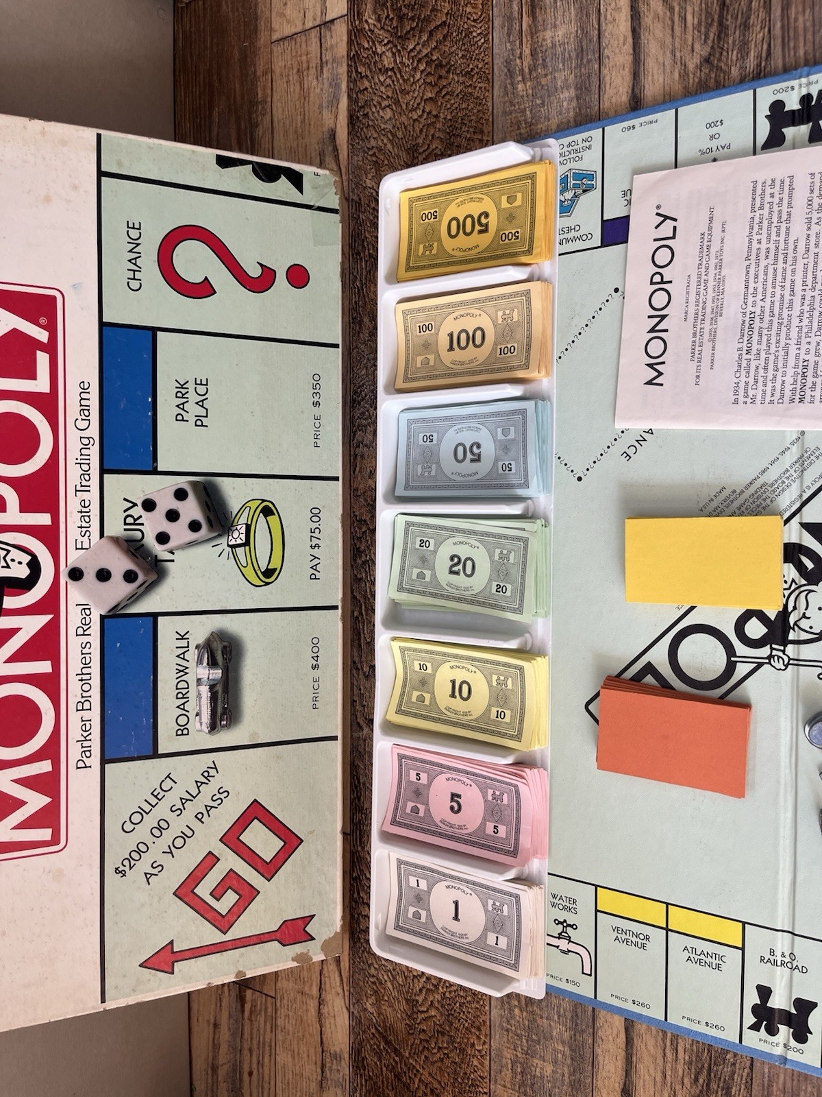 Monopoly – Original Parker Brothers – Board Game – Complete – Vintage 1973