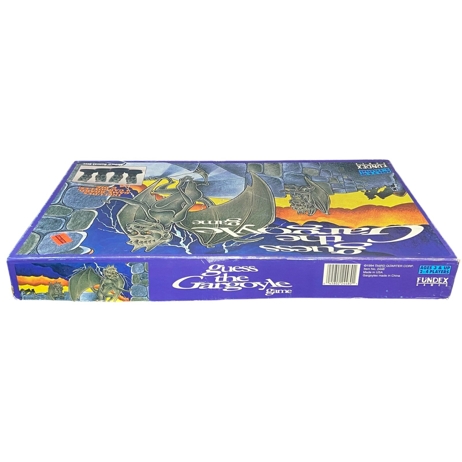 Vintage Guess the Gargoyle board game Fundex 1994 Open Box Spooky 100% COMPLETE!