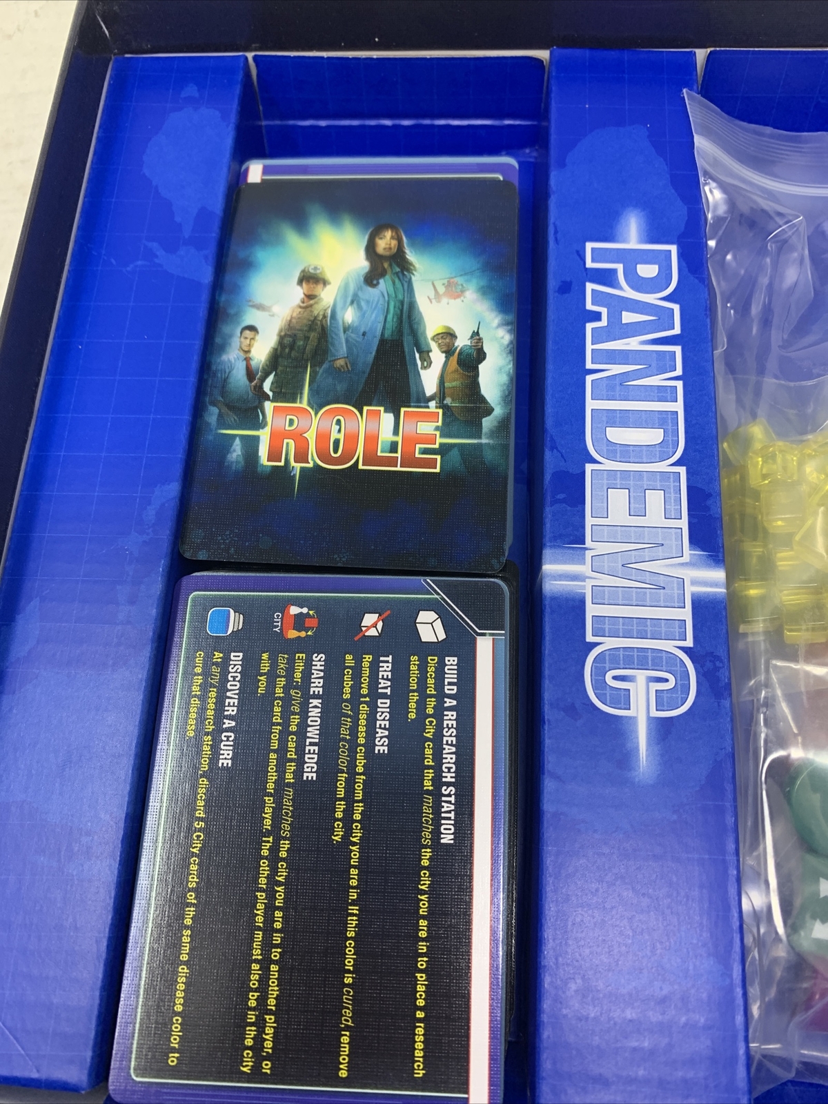 Z-Man Games Pandemic Cooperative Base Board Game 2 To 4 Players Complete EUC