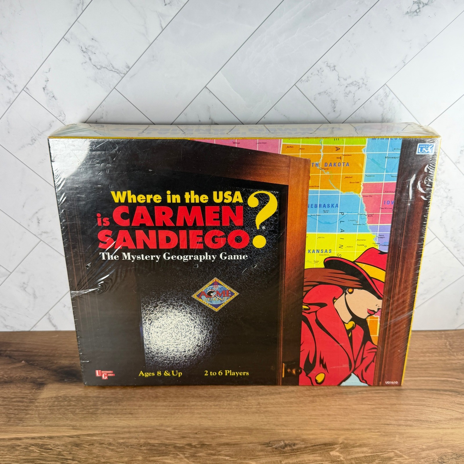Where in the USA is Carmen Sandiego Board Game Kids Mystery Geography Game NEW