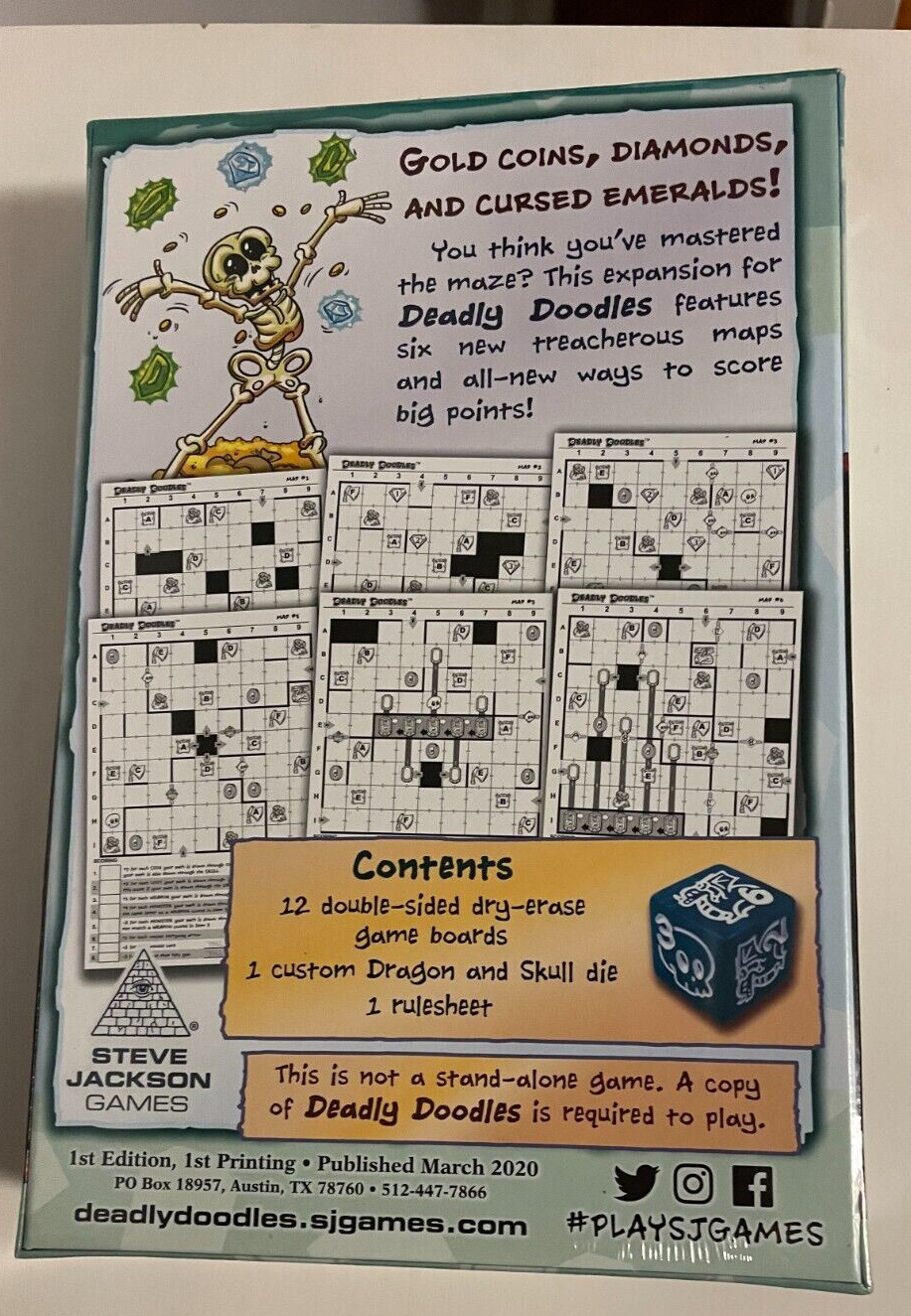 Steve Jackson Games Deadly Doodles 2 Expansion Board Game Multicolor SJG 1399