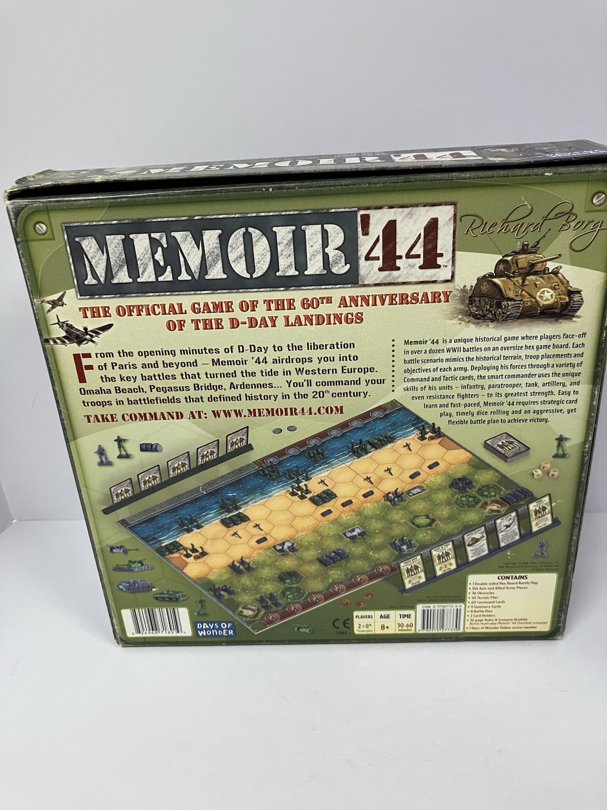 Days of Wonder Memoir ’44 Military Strategy Board Game D-Day WWII Normandy