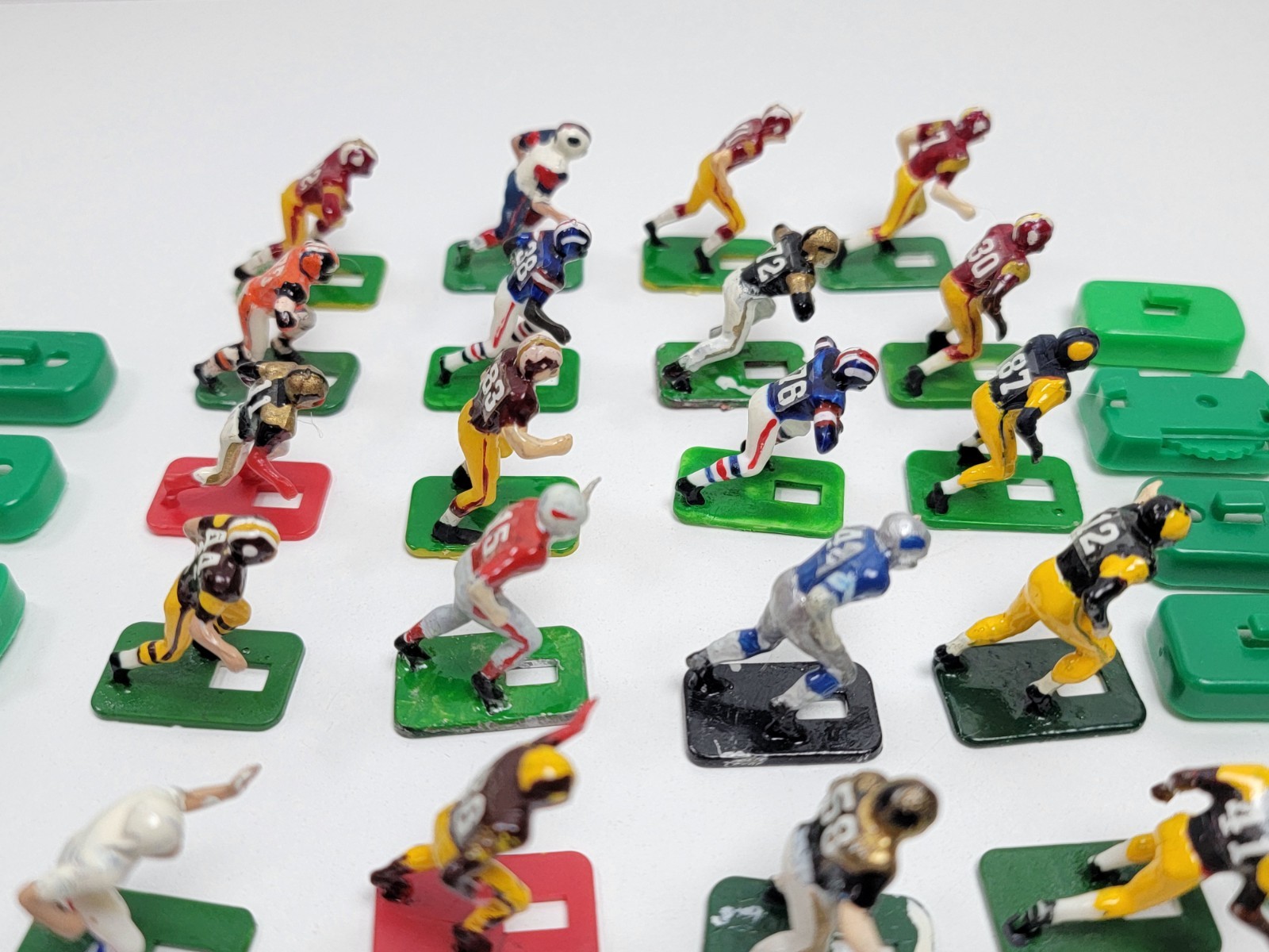 Vintage Tudor Electric Football Game NFL Team Figures Lot Of 24 Mixed