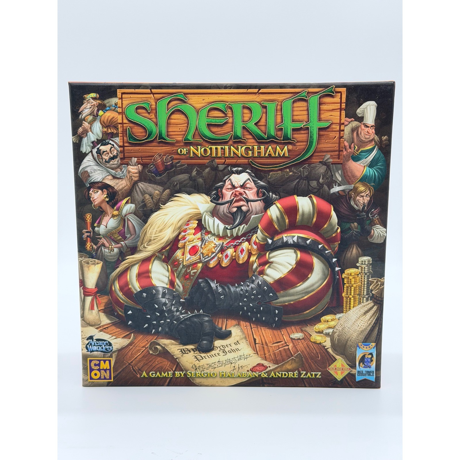 Arcane Wonders Sheriff Of Nottingham Board Game Merry Men Expansion Bundle Set