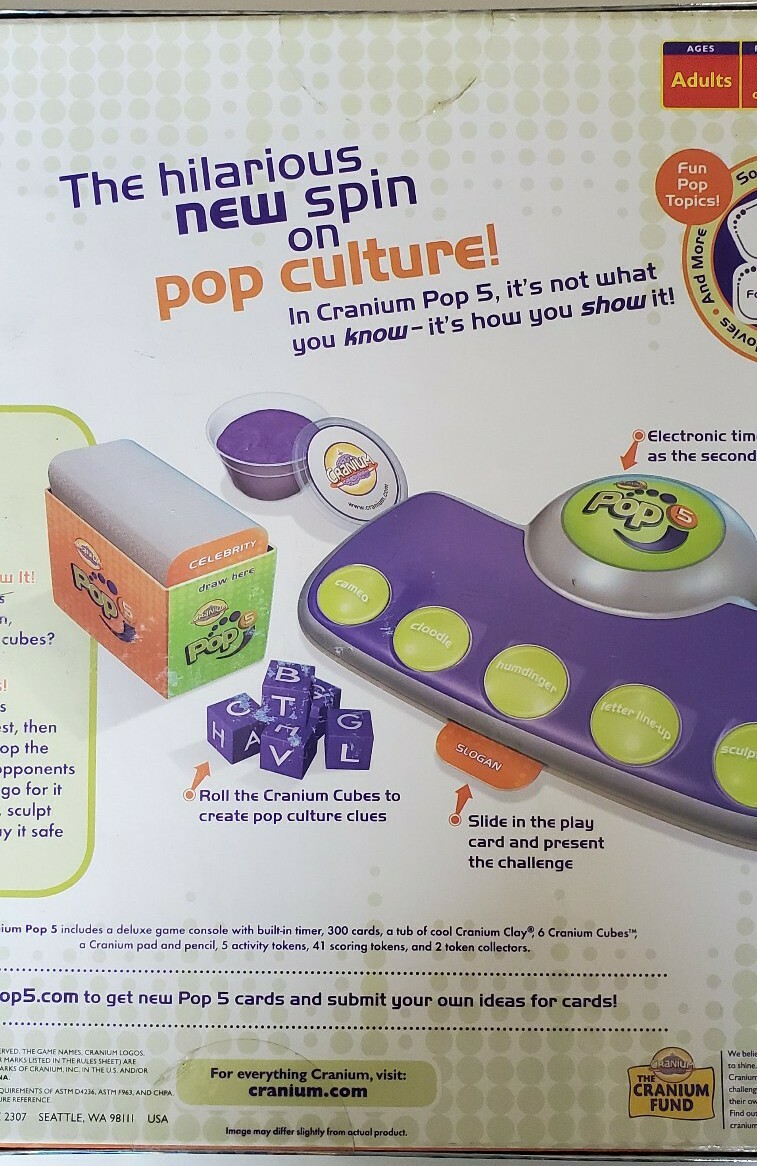 Cranium Pop 5 Adult Pop Culture Game Complete New In Box