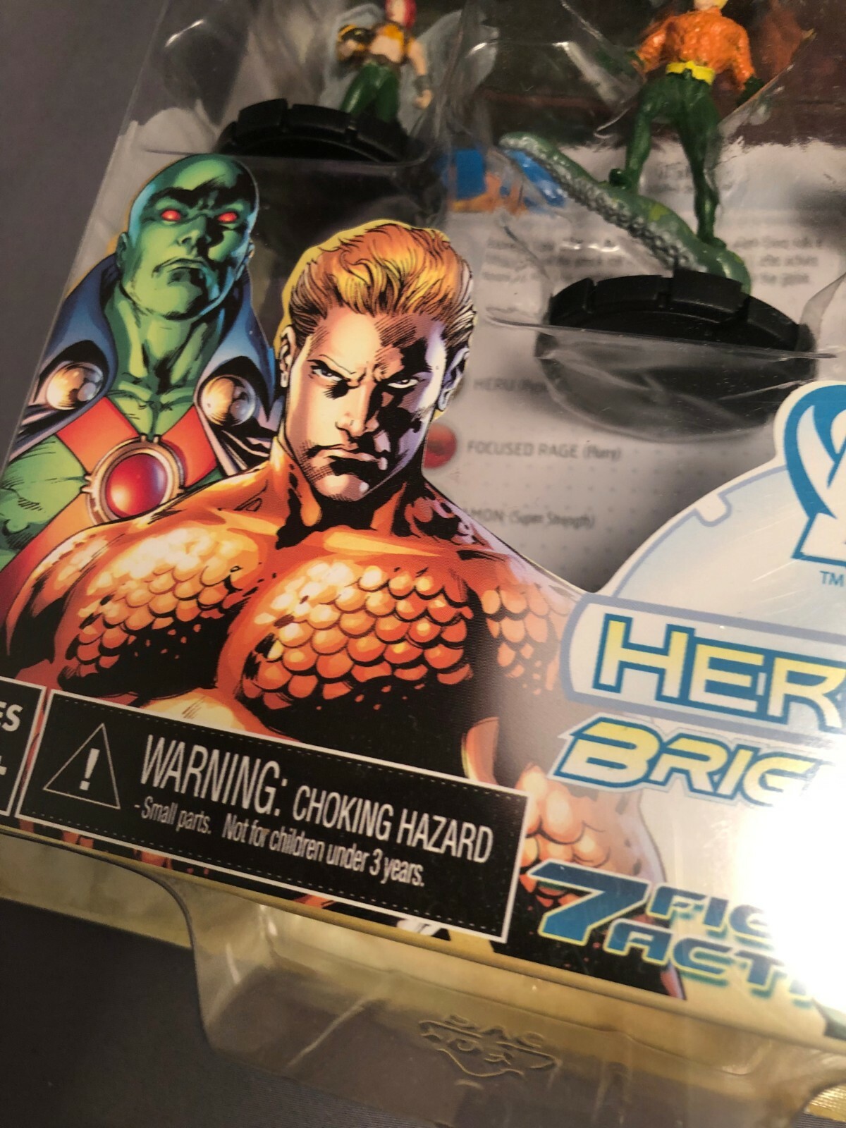 DC Brightest Day Heroclix 7 Action Figures Pack & two sided map & cards