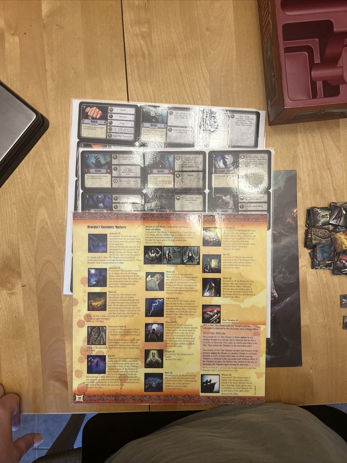 Fury Of Dracula Gothic Horror Board Game Fantasy Flight Games EUC Age 10+