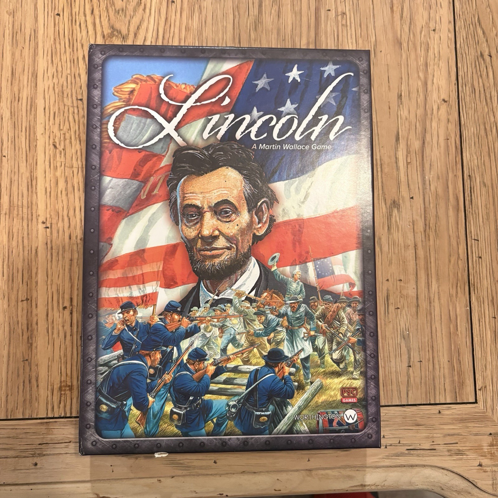 Worthington Games Lincoln Board Game Card Driven Strategy War Complete 2018