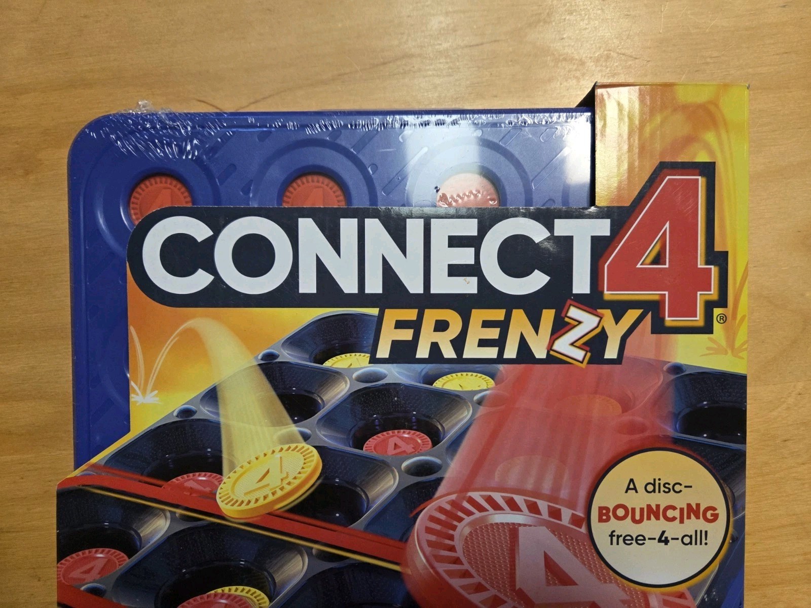 Connect 4 Frenzy Hasbro Game 2-6 Players Fast Disc Game Minor Box Wear FreeSH