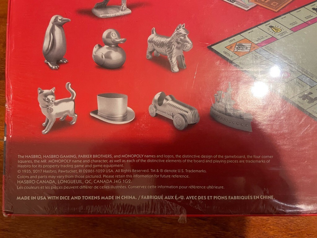 Monopoly Classic Game – C1009 – Hasbro/Parker Brothers – 2017 – New *Plz see pic