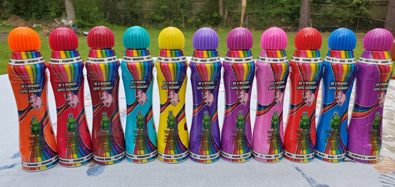 VTG Dab O Ink Bingo Dabber Dauber Marker Red Blue Pink Yellow Magenta Aqua NEW