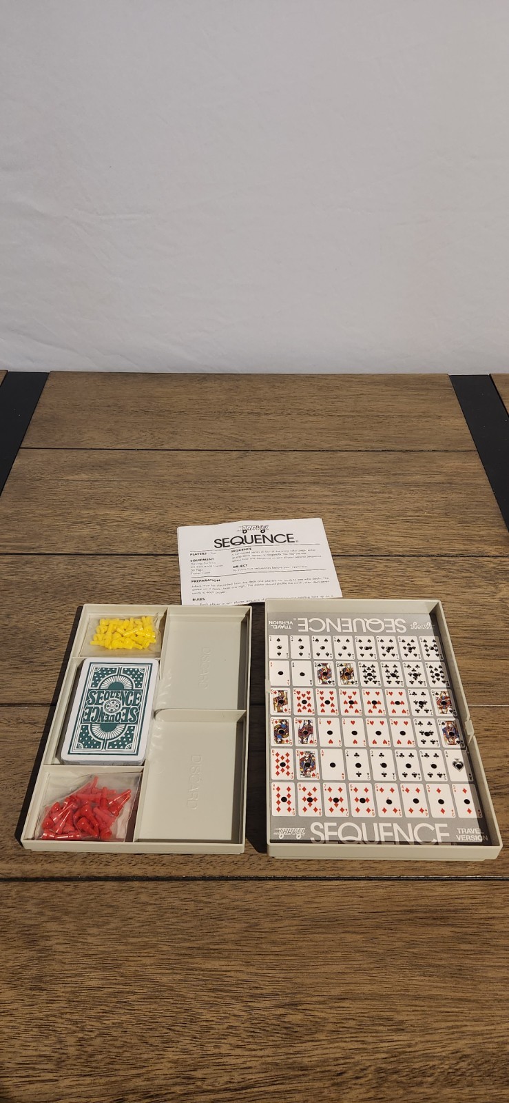 SEQUENCE Game – Strategy Travel Game + Case Board Game – Complete
