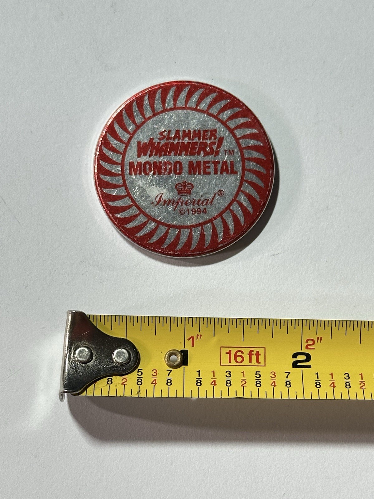 Slammer Whammers Mondo Metal 1994 POG Hammer Slammer Pure Metal Token