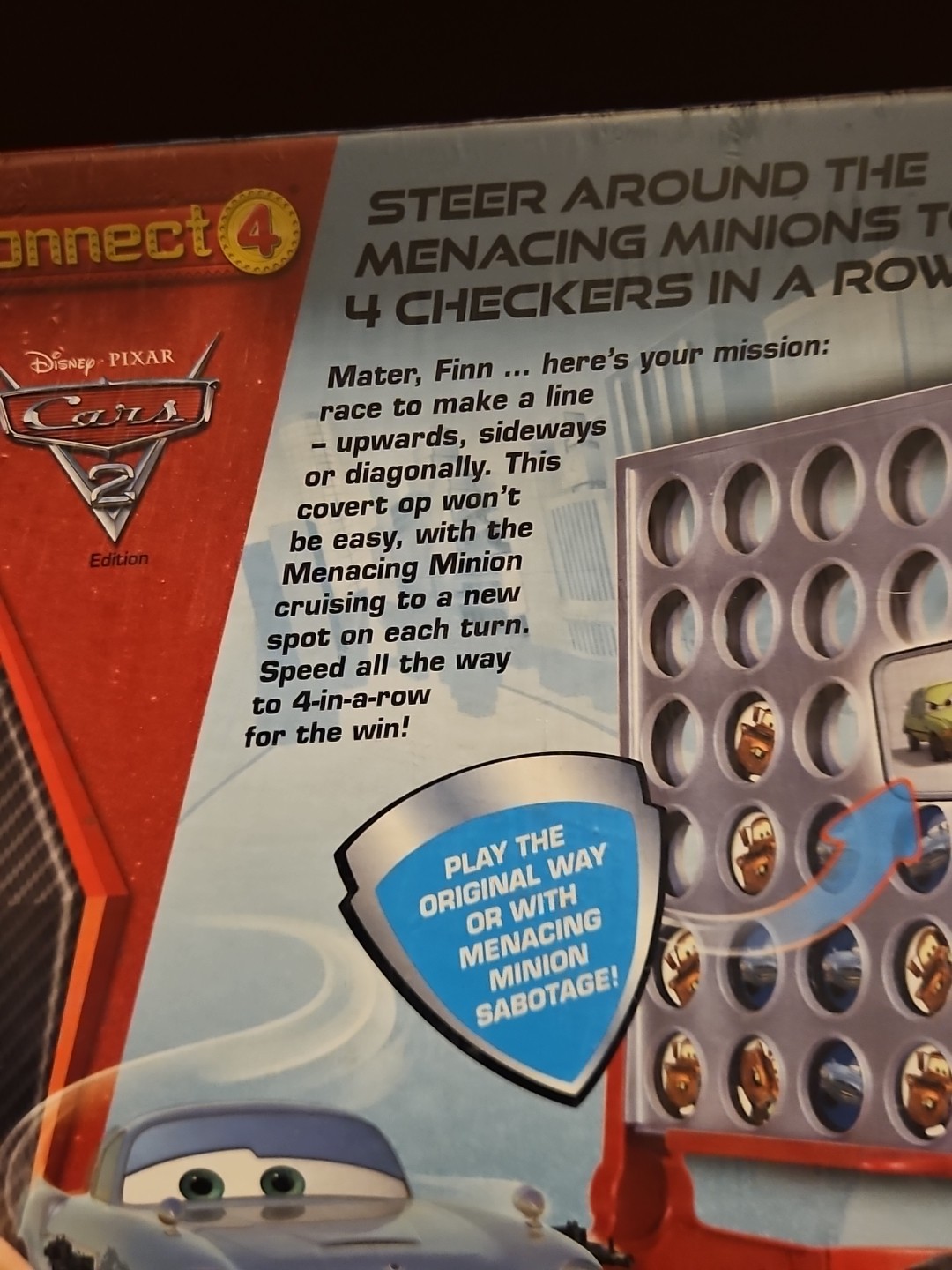 Hasbro Disney Pixar Cars 2 Connect 4 Game (sealed) BRAND NEW RARE