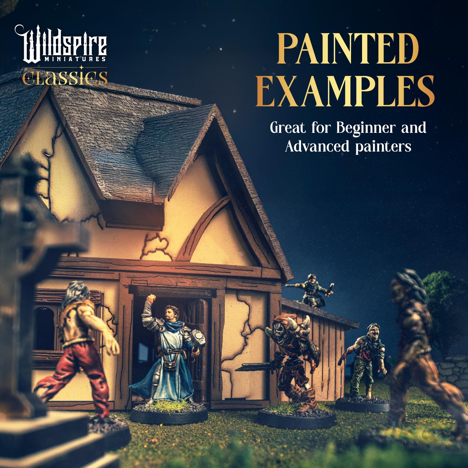 Classic Encounters – 125 Iconic DND Miniatures Bulk 28mm Scale, Multicolor