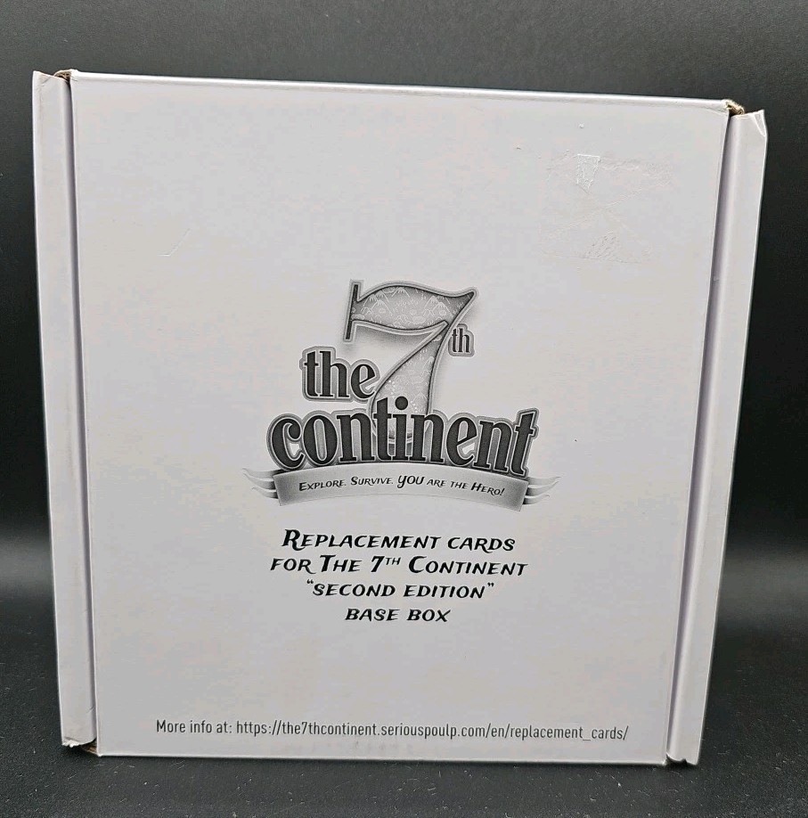 The 7th Continent Replacement Cards 2nd Edition Base Box 2018 Serious Poulp READ