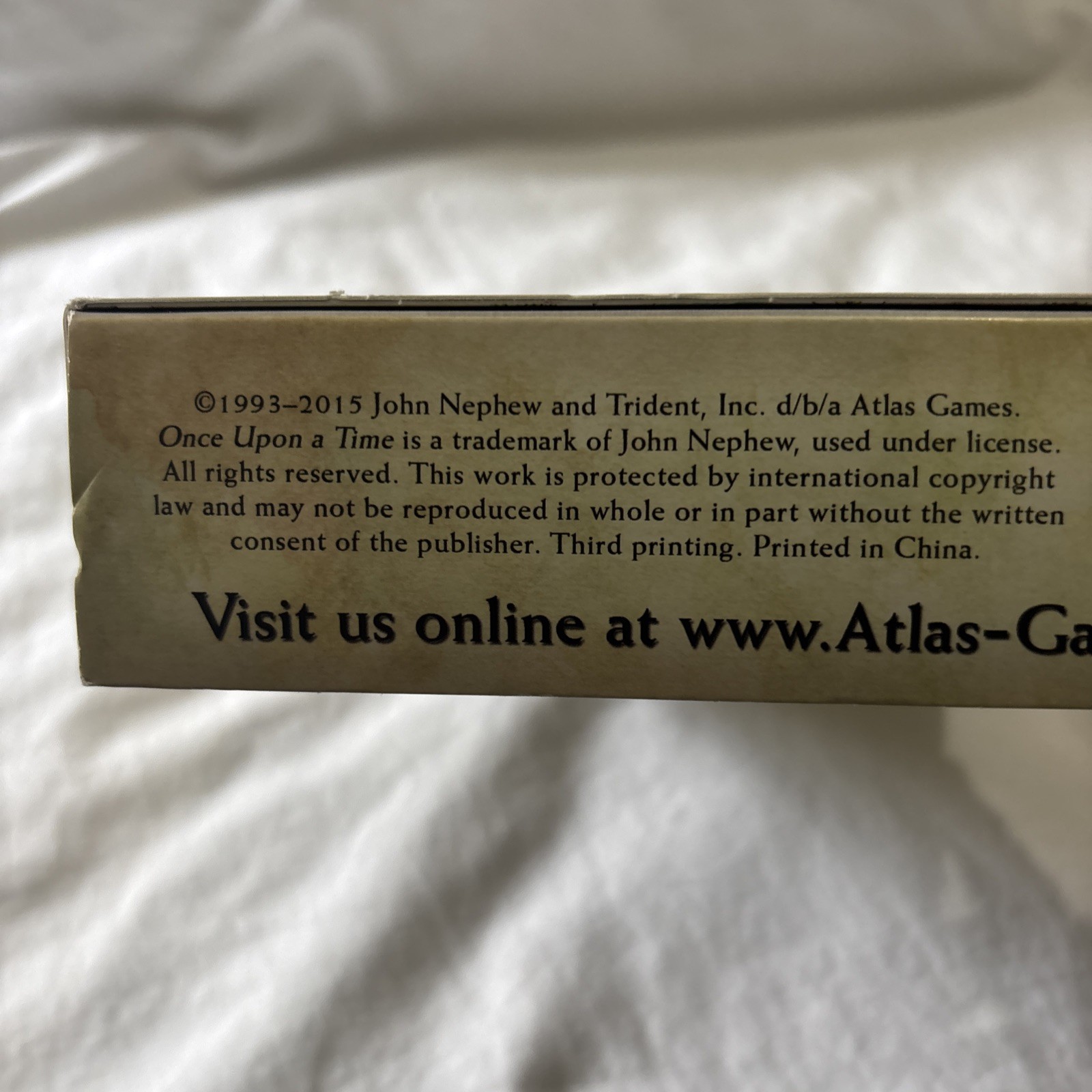 Once Upon A Time The Storytelling Card Game Atlas Games AG1030 New Sealed Cards