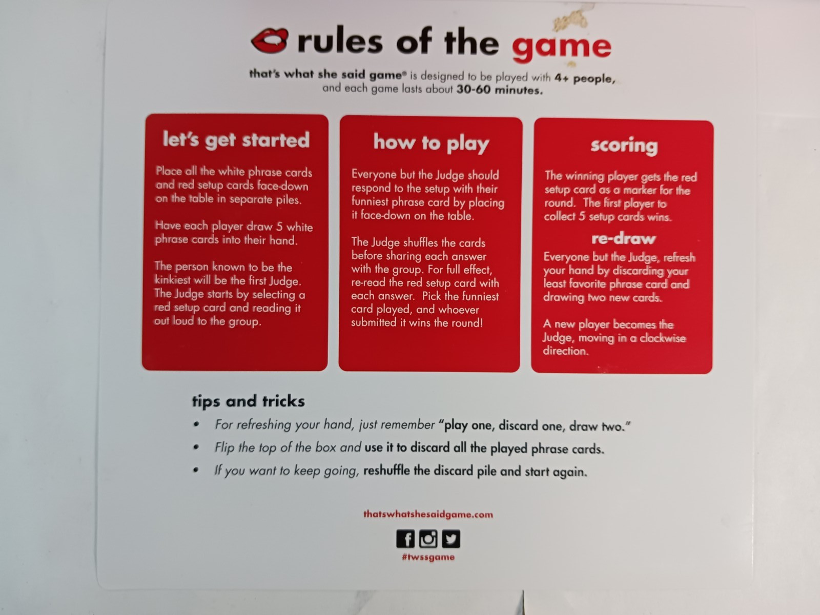 That’s What She Said The Twisted Party Board Game For Adults 2016
