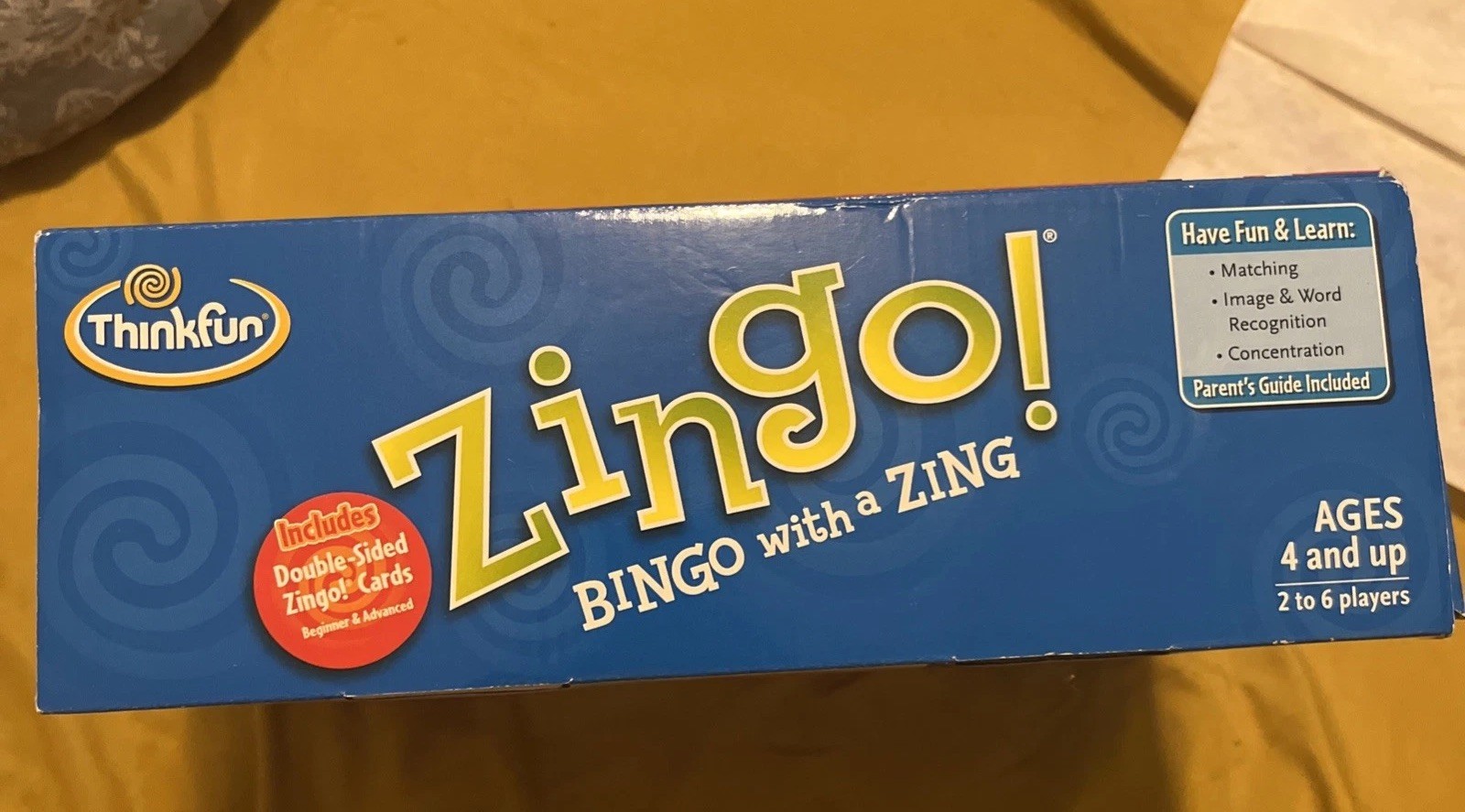 ThinkFun Zingo! Bingo with a Zing Family Board Game 2-6 Players For Kids Age 4+