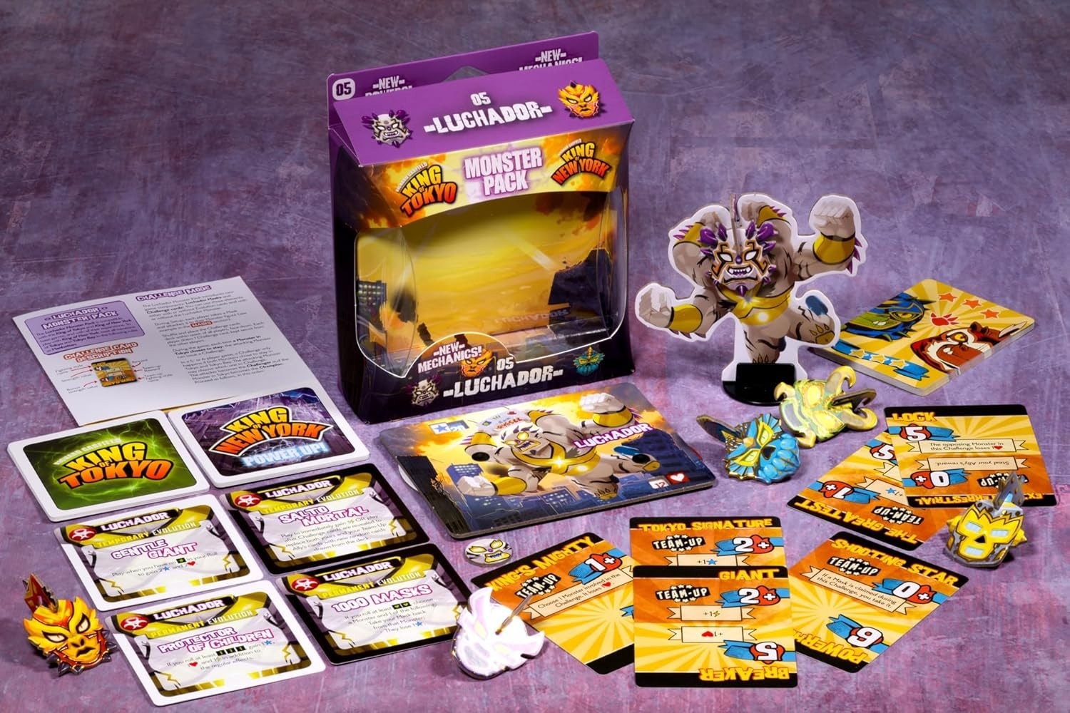Luchador Monster Pack for King of Tokyo – Challenge Cards & Fun for Families