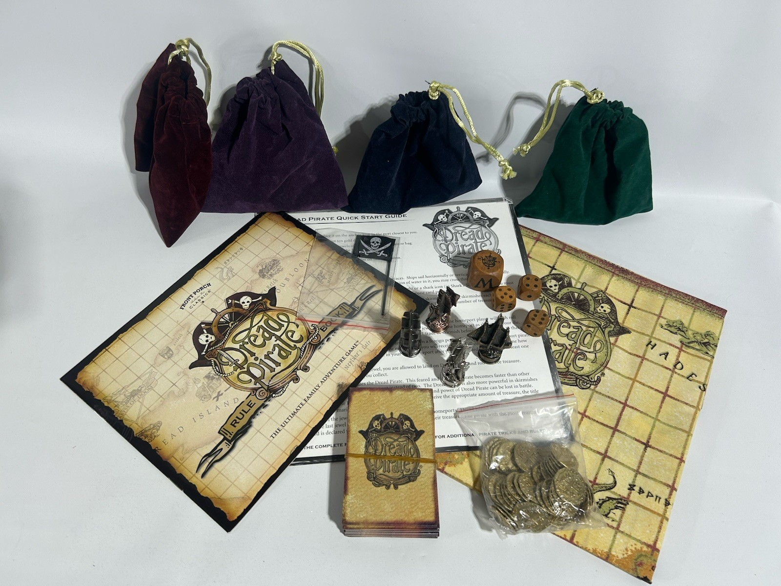 Front Porch Classics Dread Pirate Game Bookshelf Edition Board Game Complete!