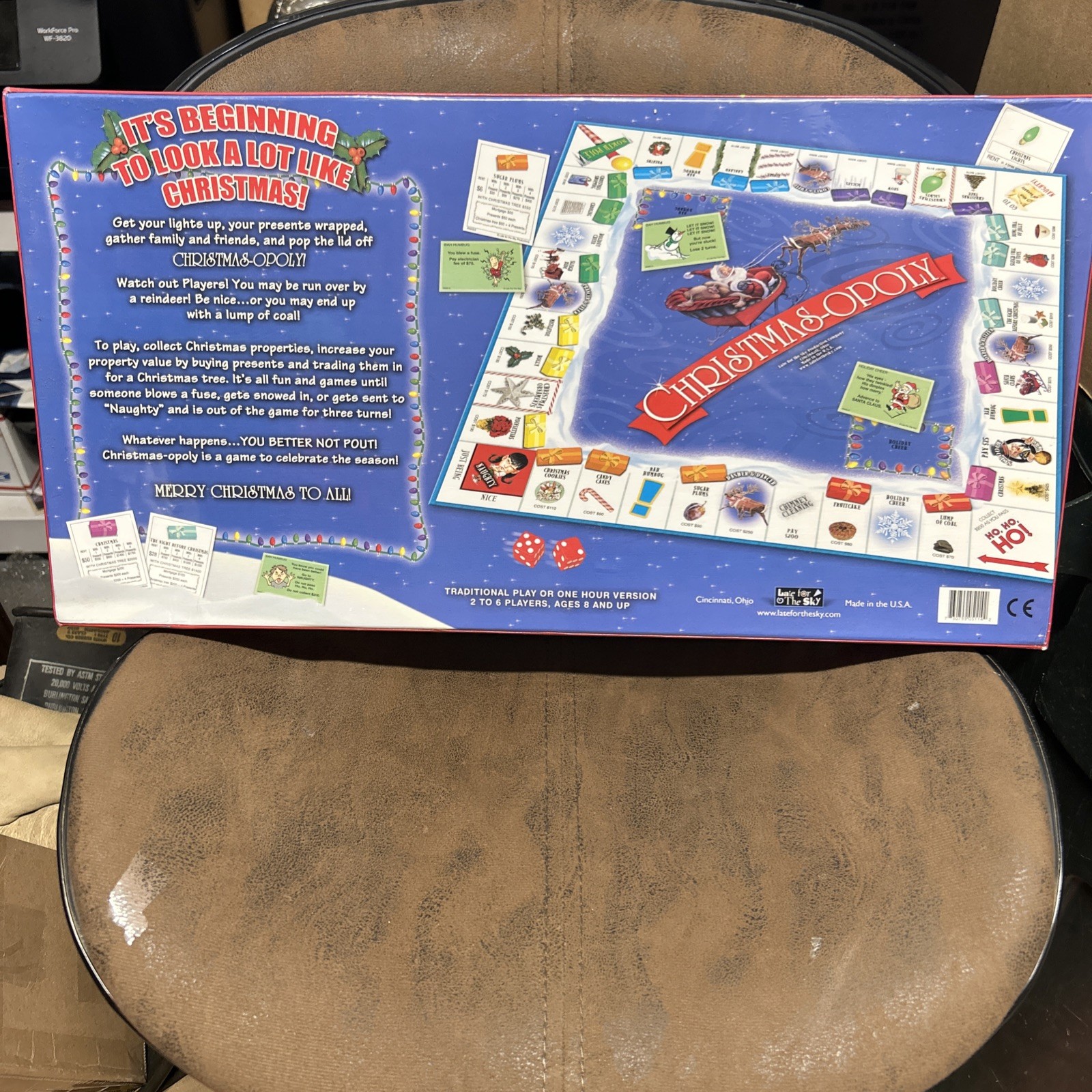 CHRISTMAS OPOLY “A GAME TO CELEBRATE THE SEASON” BRAND NEW, Late For The Sky.