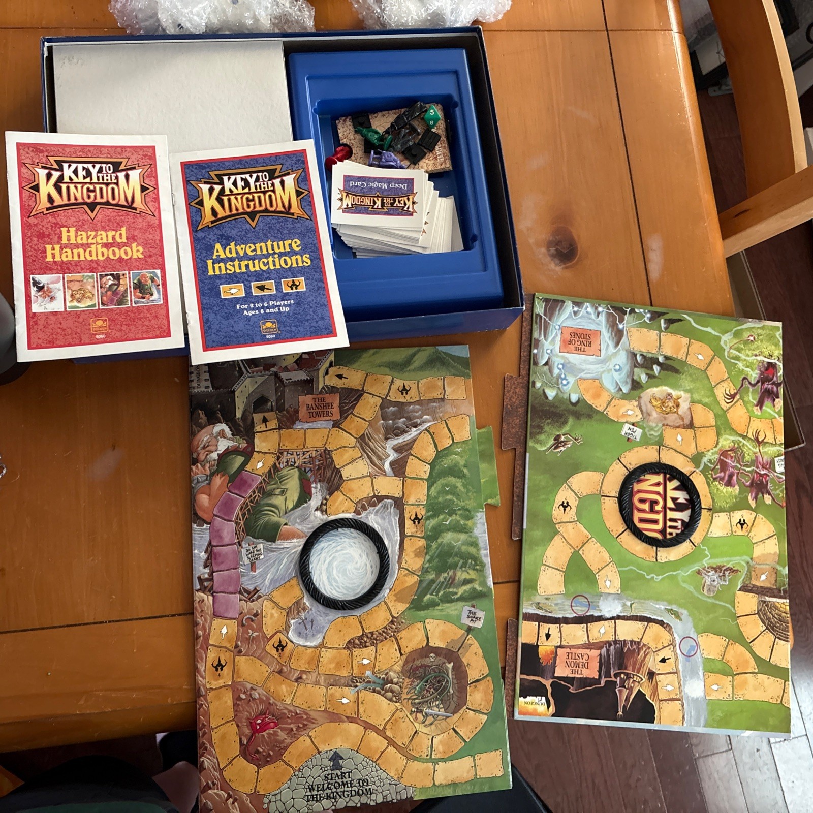 Vintage 1992 Key To The Kingdom Fantasy Adventure Board Game Complete