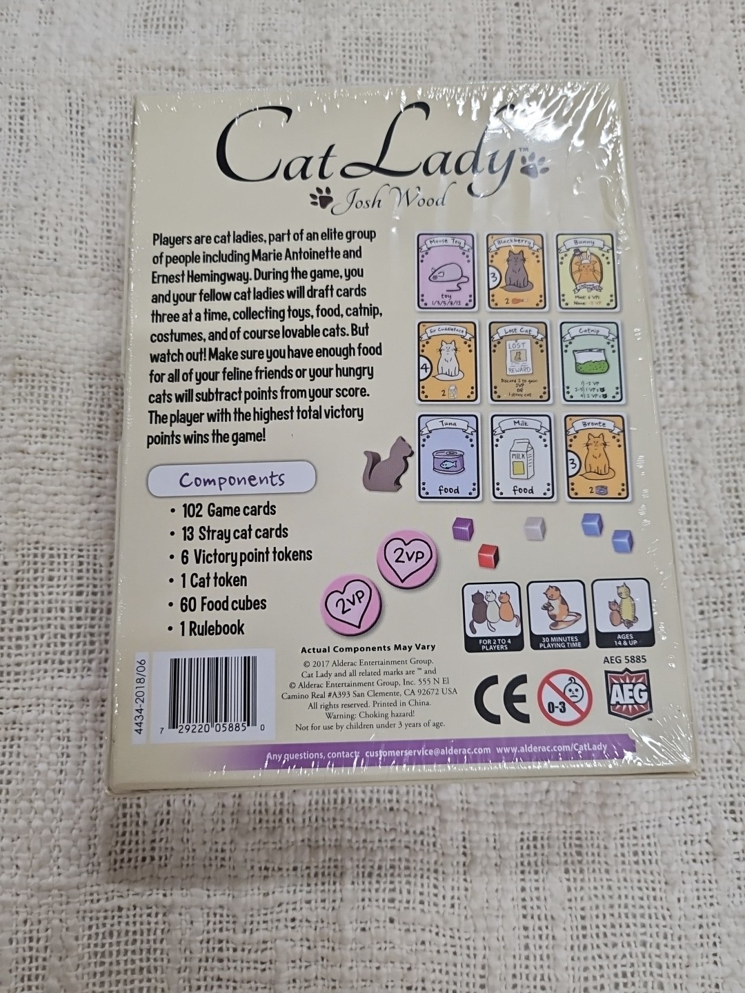 Cat Lady AEG 5885 Card Game Alderac Entertainment Group Feline Kittens NIB